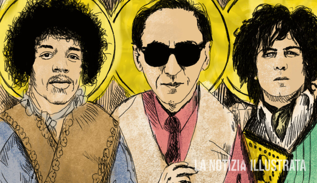Jimi Hendrix, Franco Battiato, Syd Barrett