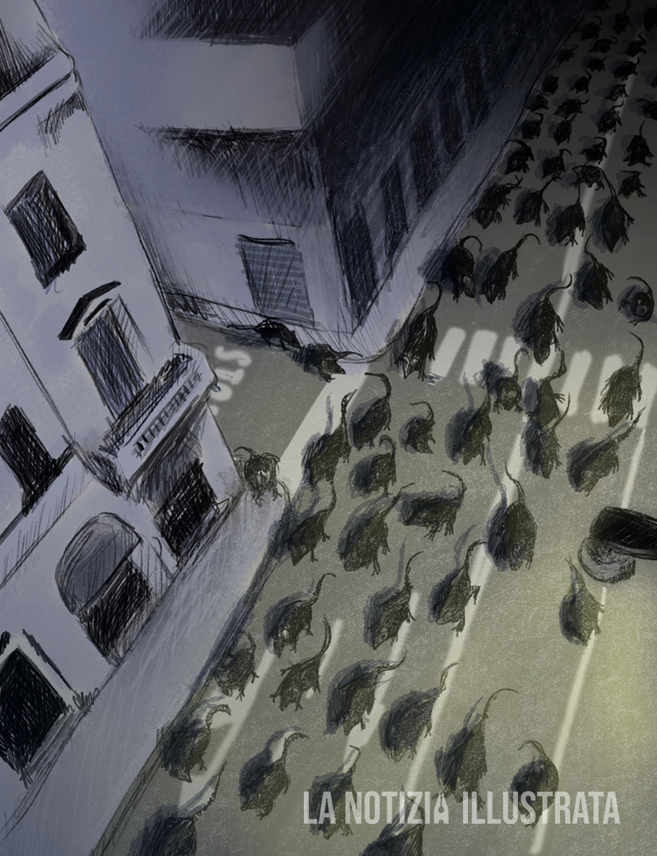 Corteo neofascista per le strade di Brescia