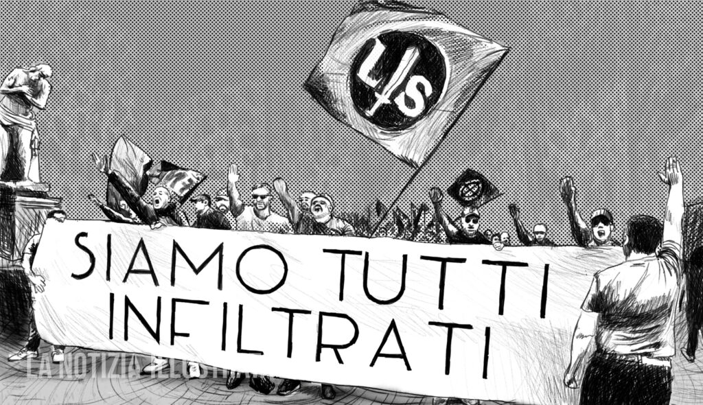 Manifestazione neofascista